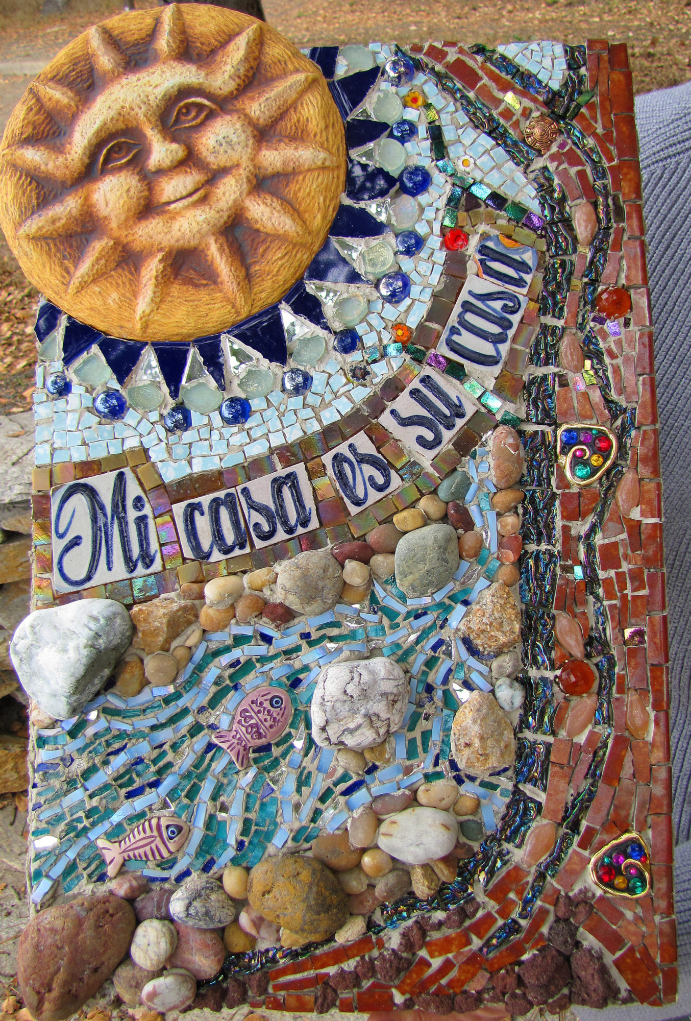 Mosaic retreat at Camp Ocean Pines, Cambria Ca. - Passiflora Mosaics